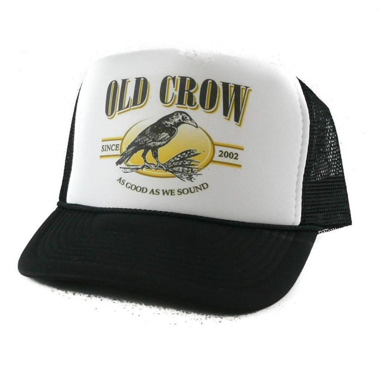 Old Crow Hat Snapback Cap | Vintage Style Old Crow Trucker Hat
