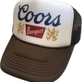 Coors Banquet Brown Hat Snapback Cap | Vintage Style Coors Banquet Brown Trucker Hat