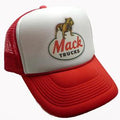 Mack Trucks Red Hat Snapback Cap | Vintage Style Mack Trucks Red Trucker Hat