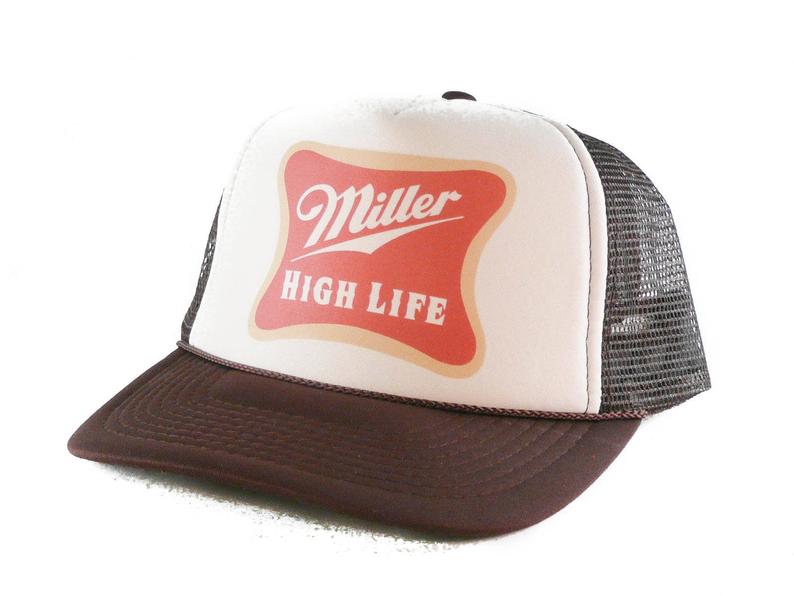 Miller High Life Hat Snapback Cap | Vintage Style Miller High Life Trucker Hat