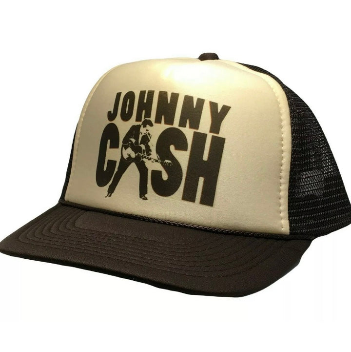 Johnny Cash Hat Snapback Cap | Vintage Style Johnny Cash Trucker Hat