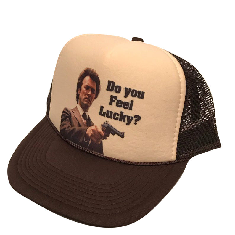 Do You Feel Lucky Hat Snapback Cap | Vintage Style Do You Feel Lucky Trucker Hat