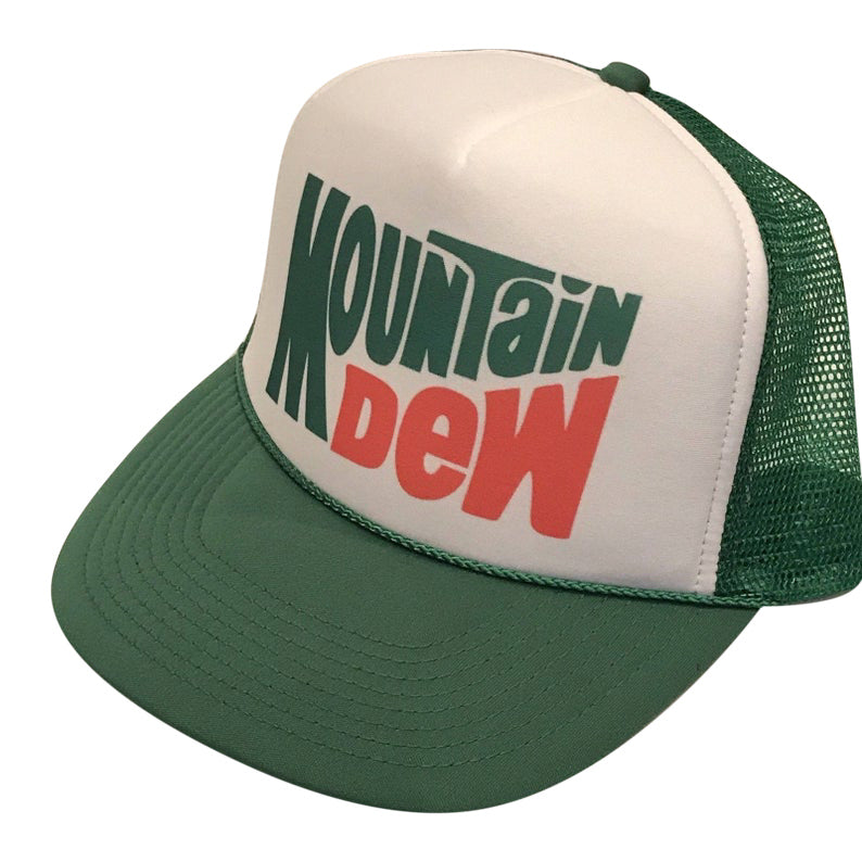 Mountain Dew Hat Snapback Cap | Vintage Style Mountain Dew Trucker Hat