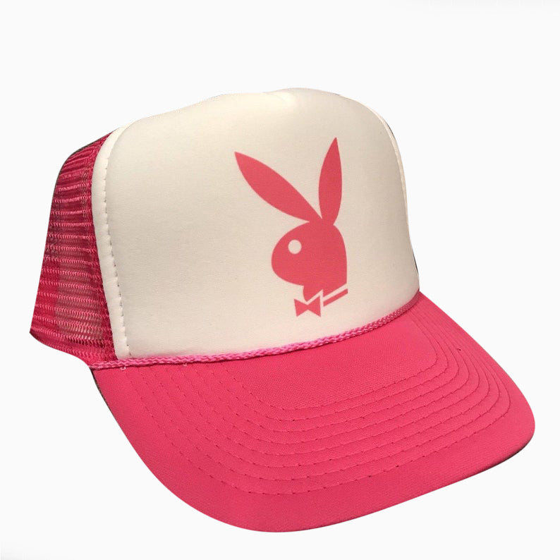 Playboy Pink Hat Snapback Cap | Vintage Style Playboy Pink Trucker Hat