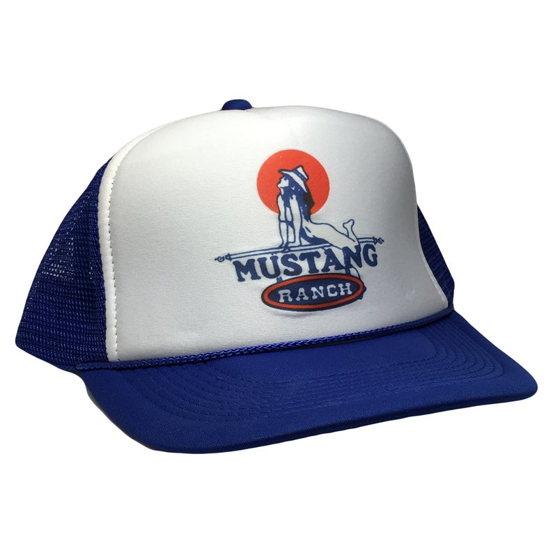 Mustang Ranch Hat Snapback Cap | Vintage Style Mustang Ranch Trucker Hat