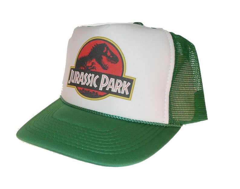 Jurassic Park Hat Snapback Cap | Vintage Style Jurassic Park Trucker Hat