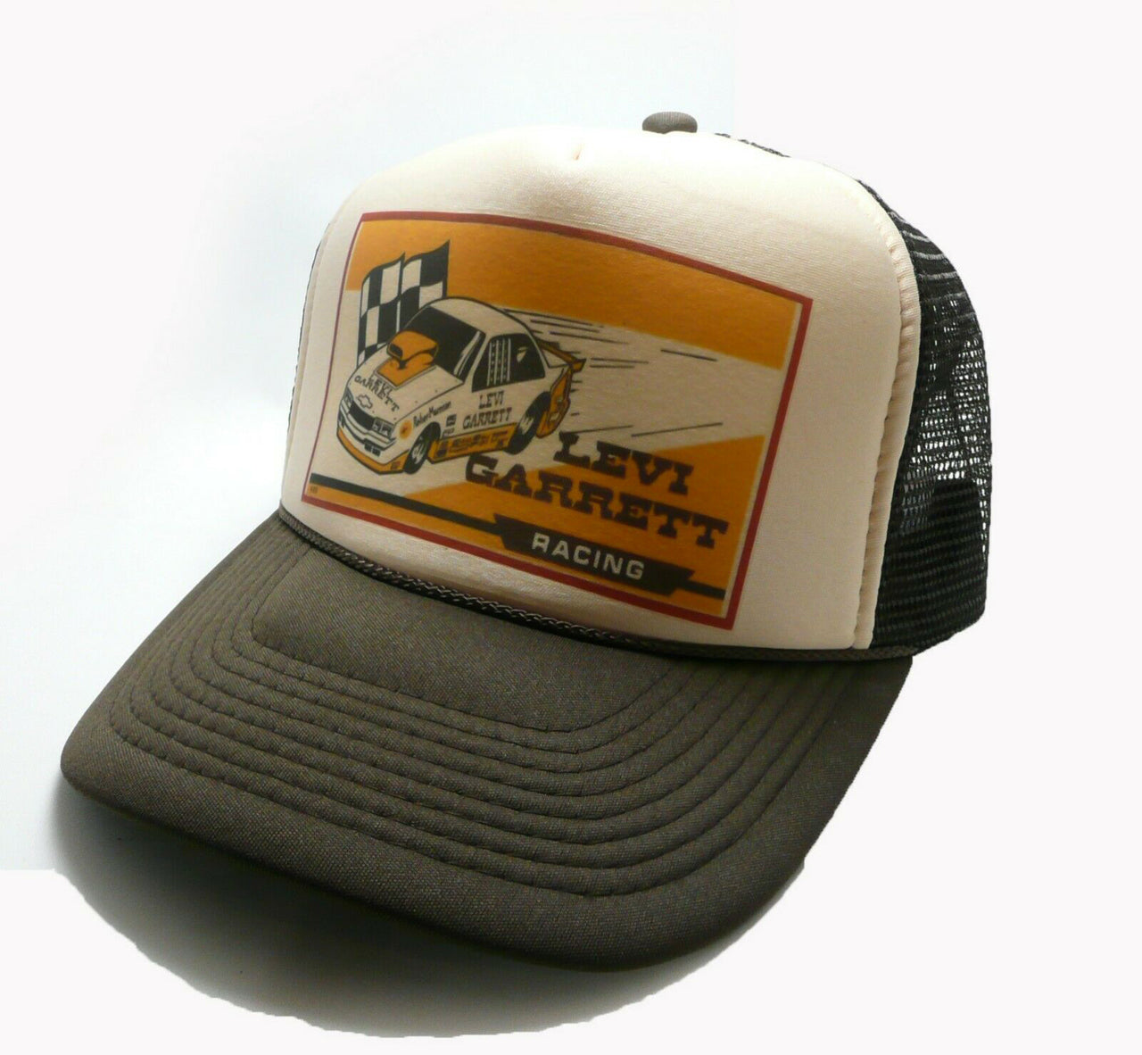 Levi Garrett Racing Hat Snapback Cap | Vintage Style Levi Garrett Racing Trucker Hat