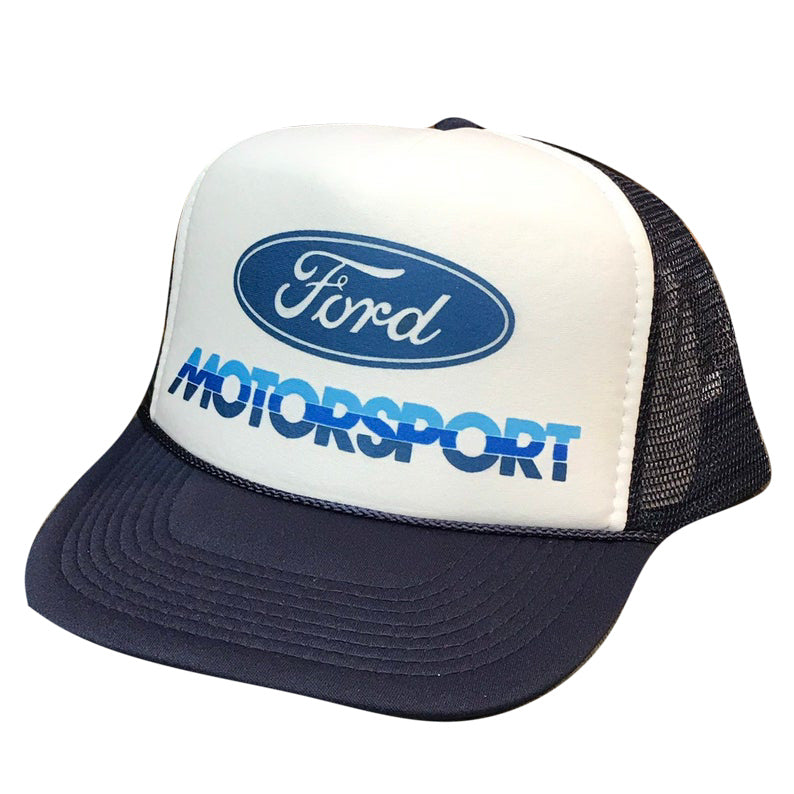 Ford Motorsport Hat Snapback Cap | Vintage Style Ford Motorsport Trucker Hat