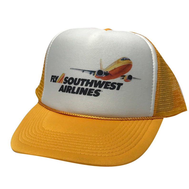 Fly Southwest Airlines Hat Snapback Cap | Vintage Style Fly Southwest Airlines Trucker Hat