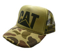 CAT Camo Hat Snapback Cap | Vintage Style CAT Camo Trucker Hat