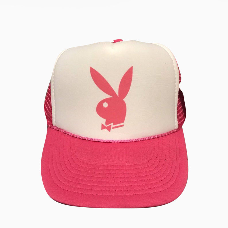Playboy Pink Hat Snapback Cap | Vintage Style Playboy Pink Trucker Hat