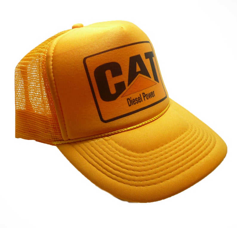 CAT Diesel Power Hat Snapback Cap | Vintage Style CAT Diesel Power Trucker Hat