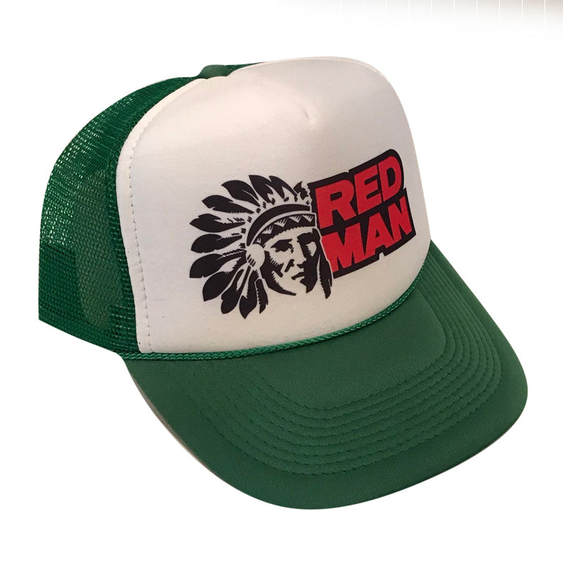 Red Man Classic Hat Snapback Cap | Vintage Style Red Man Classic Trucker Hat
