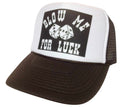 Blow Me For Luck Hat Snapback Cap | Vintage Style Blow Me For Luck Trucker Hat