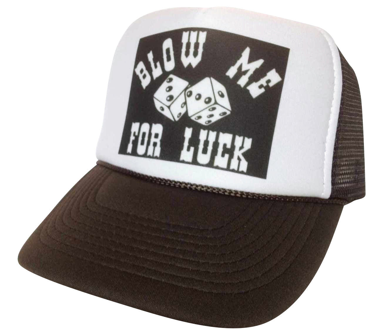Blow Me For Luck Hat Snapback Cap | Vintage Style Blow Me For Luck Trucker Hat
