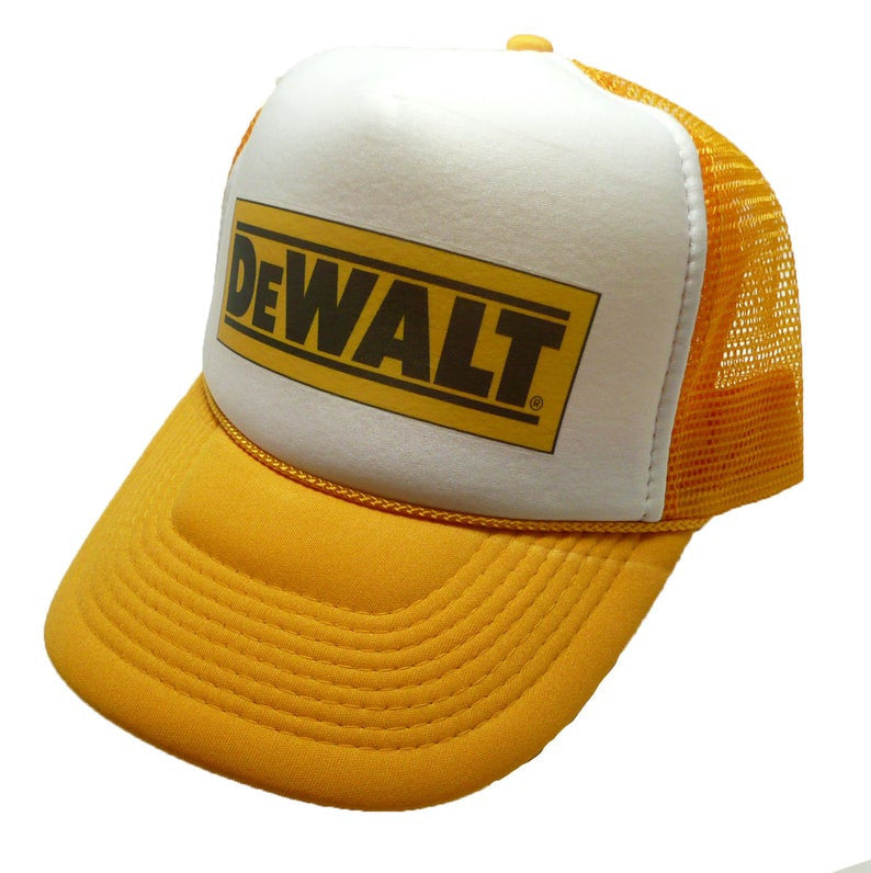 DeWalt Hat Snapback Cap | Vintage Style DeWalt Trucker Hat