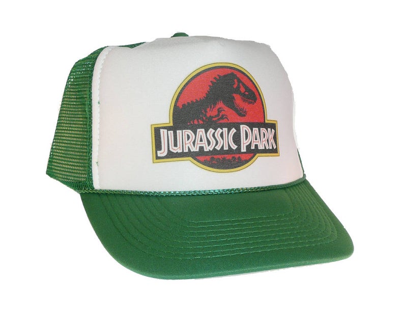 Jurassic Park Hat Snapback Cap | Vintage Style Jurassic Park Trucker Hat
