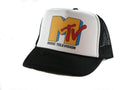MTV Black Hat Snapback Cap | Vintage Style MTV Black Trucker Hat