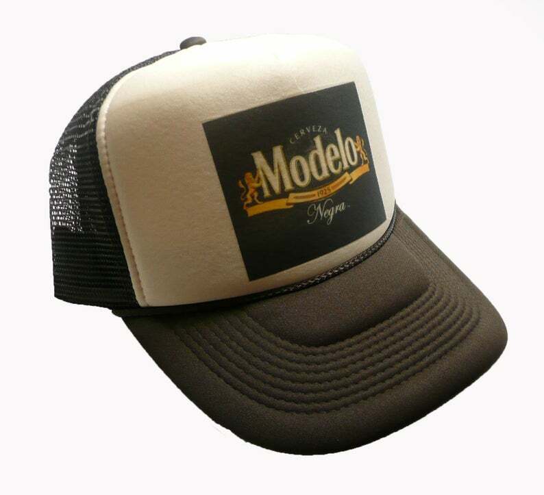 Modelo Negra Hat Snapback Cap | Vintage Style Modelo Negra Trucker Hat