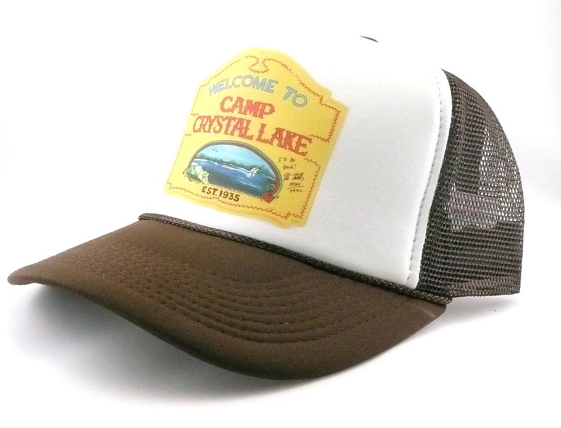 Camp Crystal Lake Hat Snapback Cap | Vintage Style Camp Crystal Lake Trucker Hat