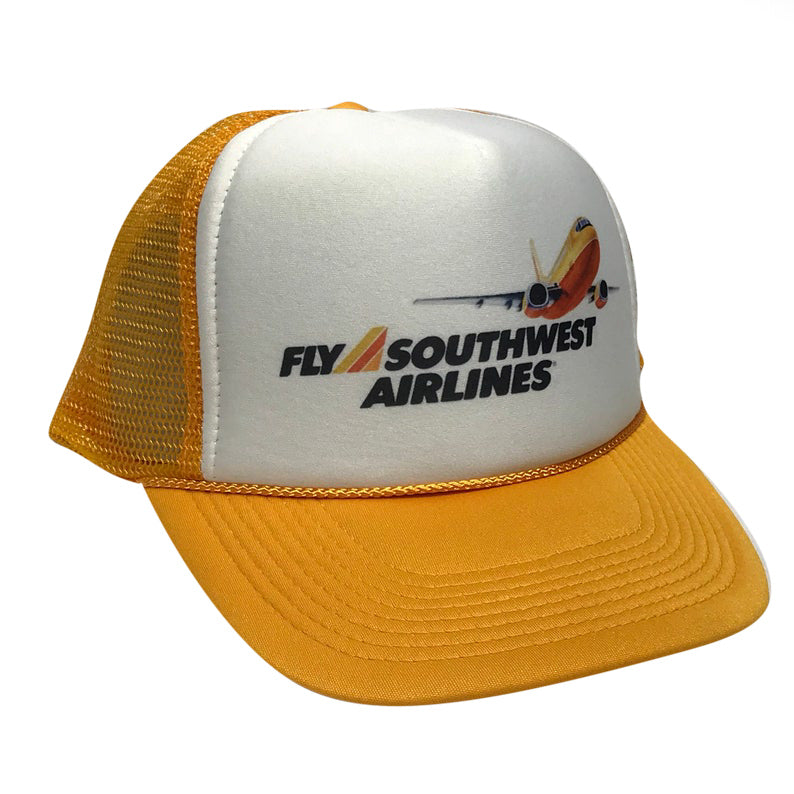 Fly Southwest Airlines Hat Snapback Cap | Vintage Style Fly Southwest Airlines Trucker Hat