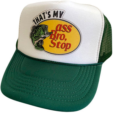 Bass Bro Stop Hat Snapback Cap | Vintage Style Bass Bro Stop Trucker Hat