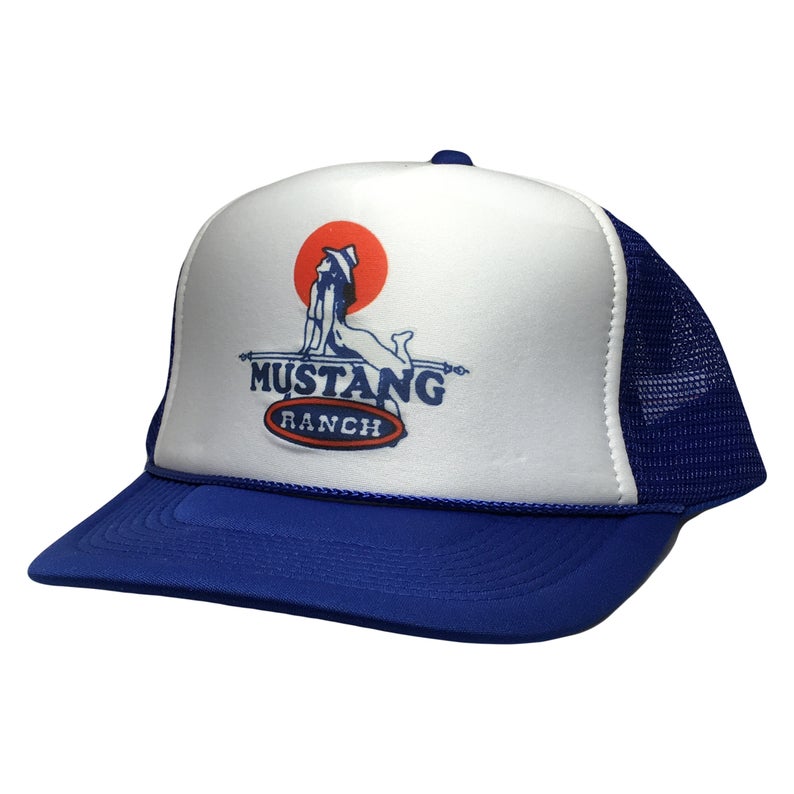 Mustang Ranch Hat Snapback Cap | Vintage Style Mustang Ranch Trucker Hat