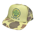 NERD Camo Hat Snapback Cap | Vintage Style NERD Camo Trucker Hat