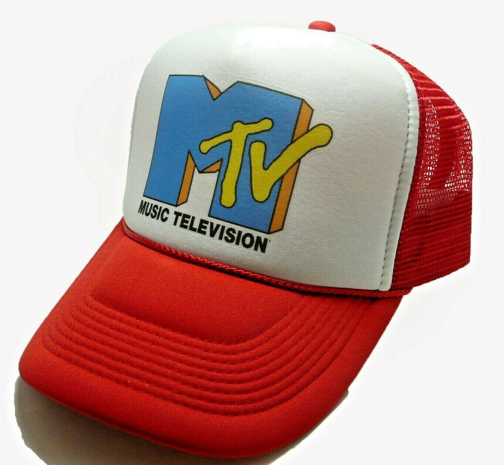 MTV Red Hat Snapback Cap | Vintage Style MTV Red Trucker Hat