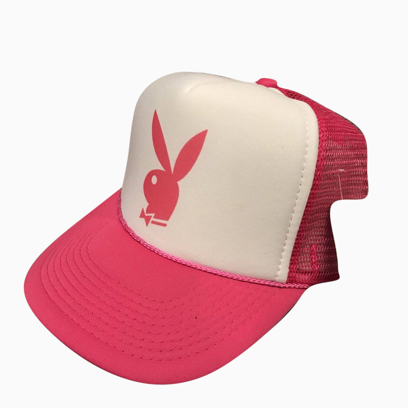 Playboy Pink Hat Snapback Cap | Vintage Style Playboy Pink Trucker Hat