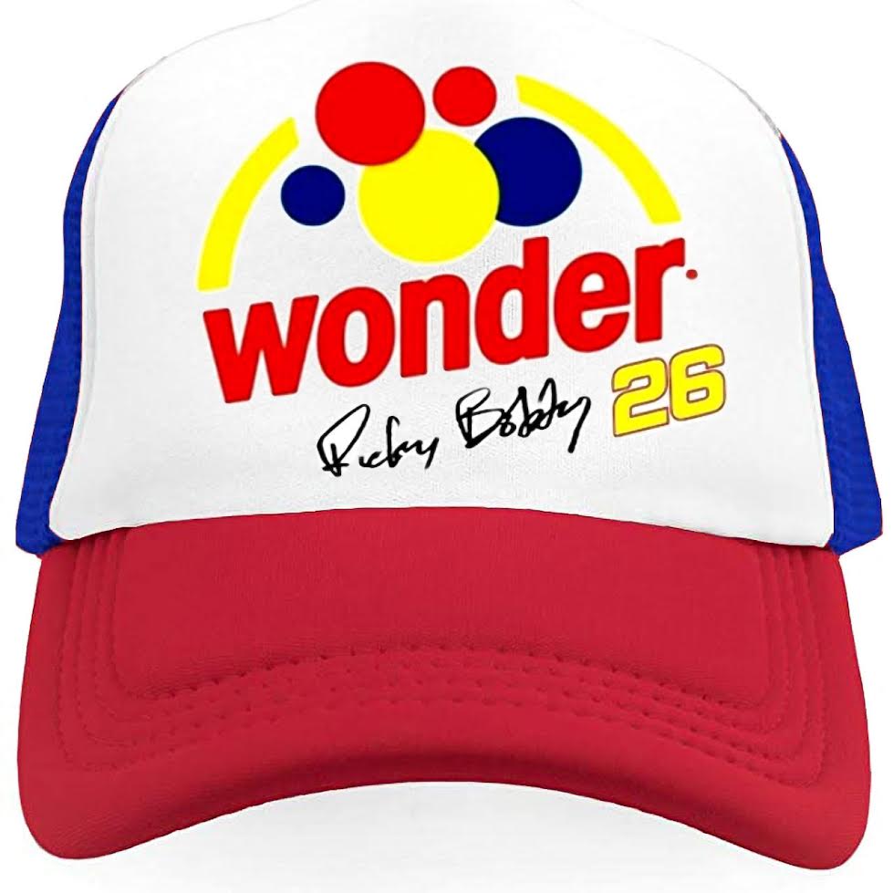 Wonder Ricky Bobby Hat Snapback Cap | Vintage Style Wonder Ricky Bobby Trucker Hat