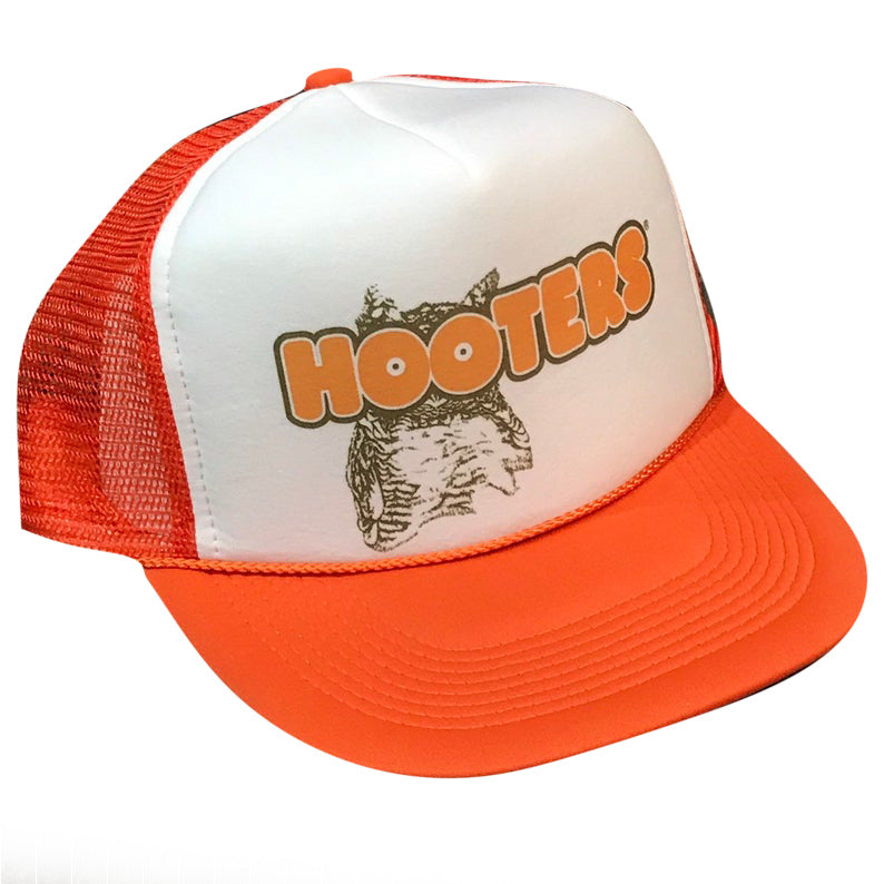 Hooters Orange Hat Snapback Cap | Vintage Style Hooters Orange Trucker Hat