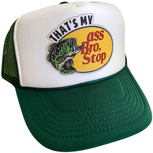 Bass Bro Stop Hat Snapback Cap | Vintage Style Bass Bro Stop Trucker Hat