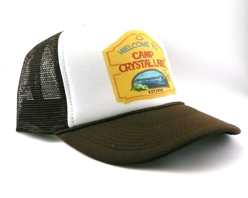 Camp Crystal Lake Hat Snapback Cap | Vintage Style Camp Crystal Lake Trucker Hat